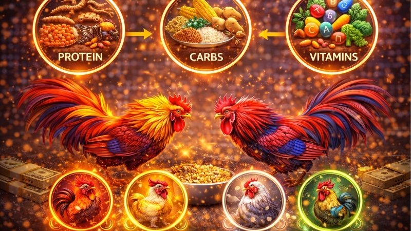 Dinh dưỡng cho gà đá: Chế độ biệt dưỡng giúp chiến kê bền bỉ 2 dinh-duong-cho-ga-da